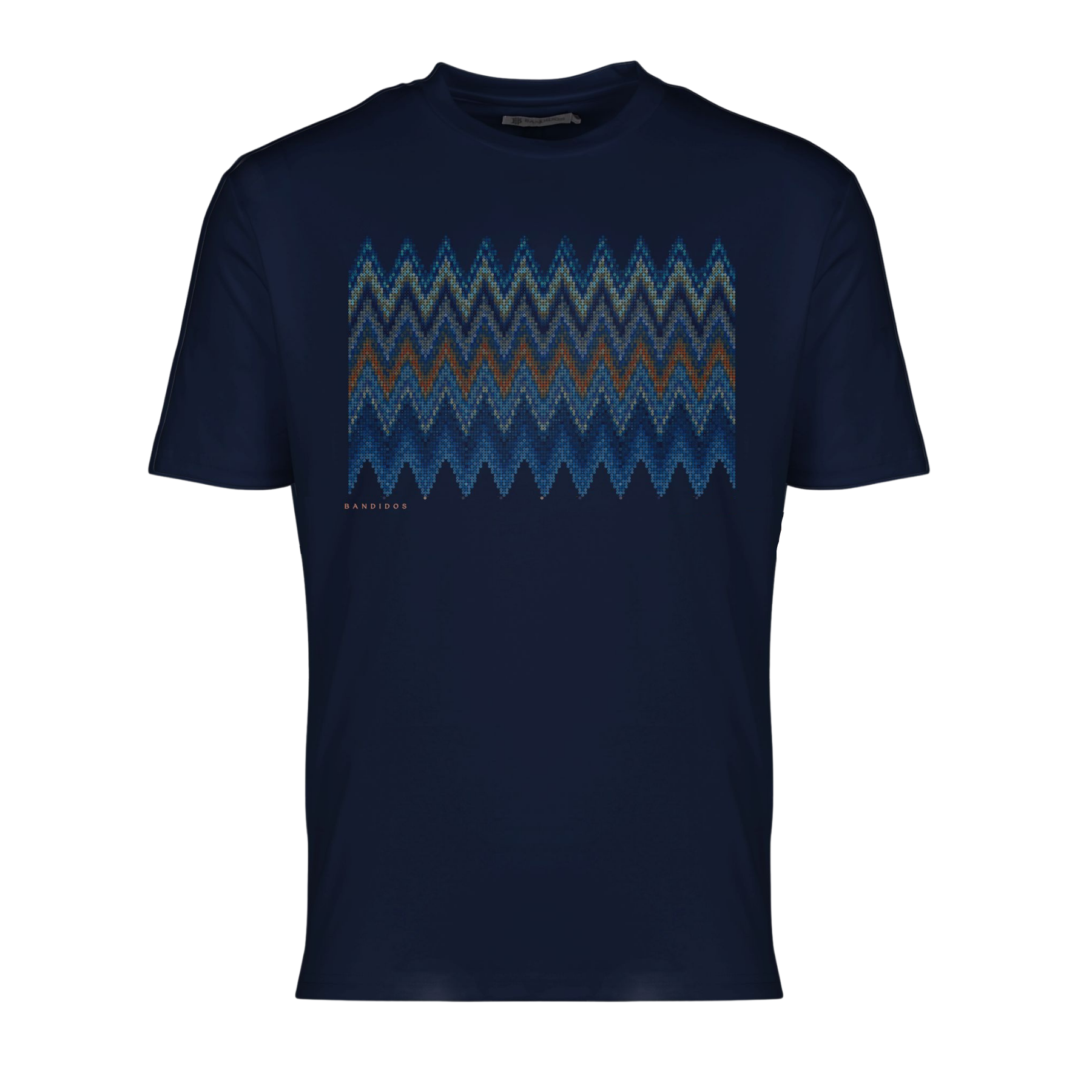 Moda Bandidos Sequin Dubai Zig T-Shirt - Navy